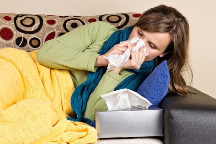 hvor lenge må du ta en pause med influensa og kulde