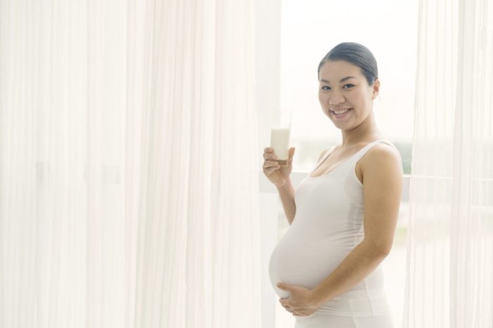gravide drikker melk