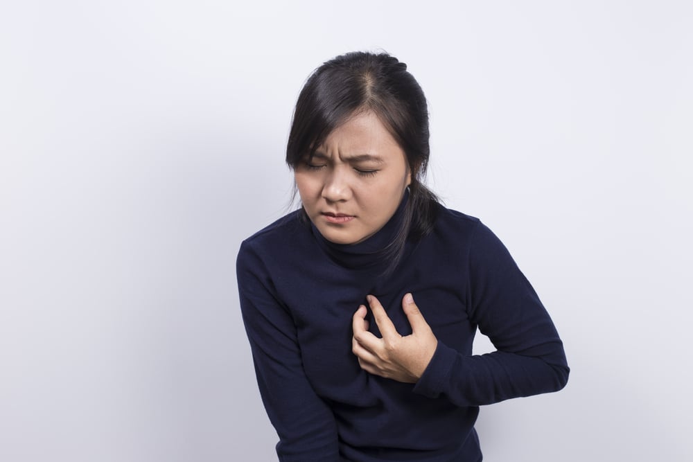 brystsmerter som er karakteristiske for hjertesykdom